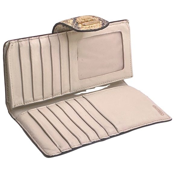 Vintage COACH Madison Python Wallet - Picture 3 of 5